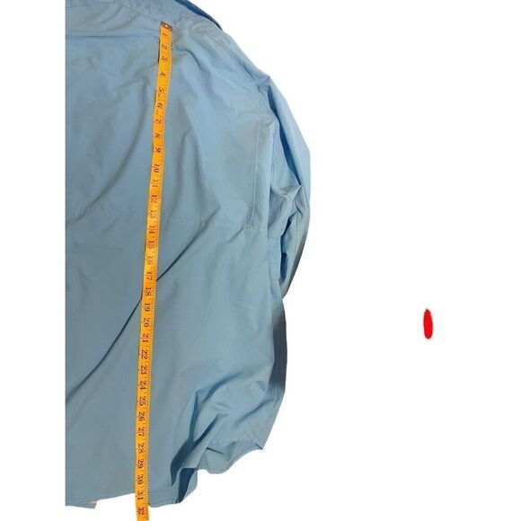 Columbia Mens Blue Full Buttons Up Collared Long Sleeve Fishing Shirt Size XXL - Picture 7 of 16